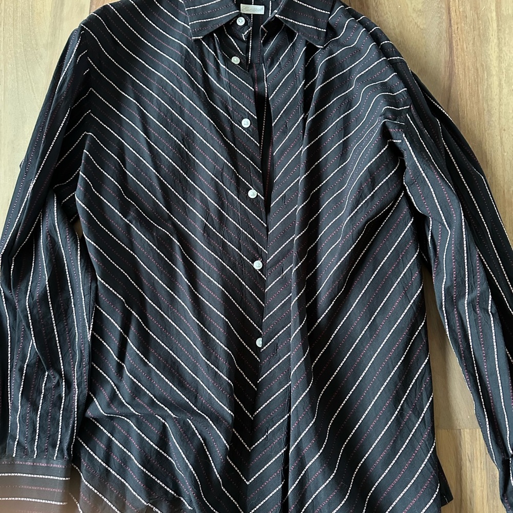 Enyce Black and Red Striped Casual Shirt